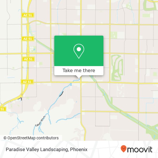 Paradise Valley Landscaping map