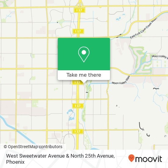 Mapa de West Sweetwater Avenue & North 25th Avenue