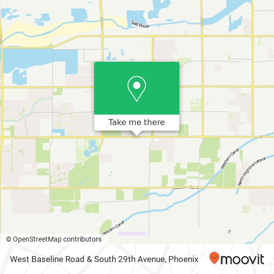 West Baseline Road & South 29th Avenue map