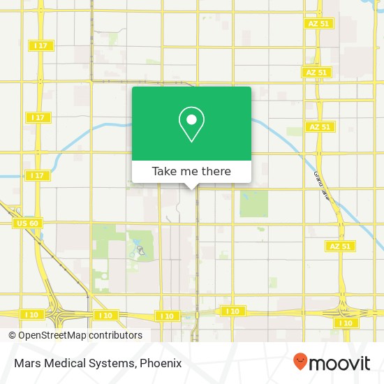 Mapa de Mars Medical Systems