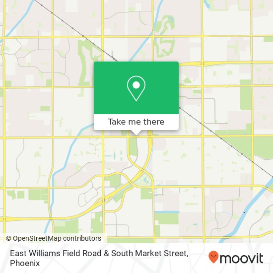 Mapa de East Williams Field Road & South Market Street