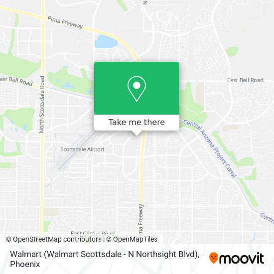 Mapa de Walmart (Walmart Scottsdale - N Northsight Blvd)