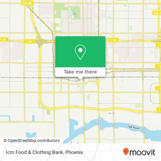 Icm Food & Clothing Bank map