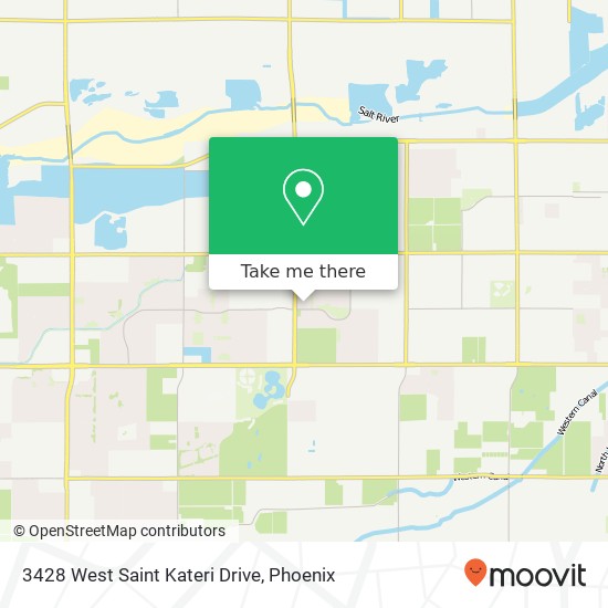 3428 West Saint Kateri Drive map