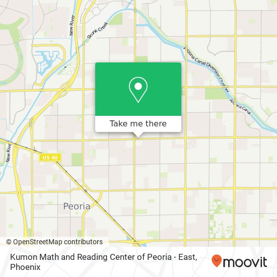 Kumon Math and Reading Center of Peoria - East map