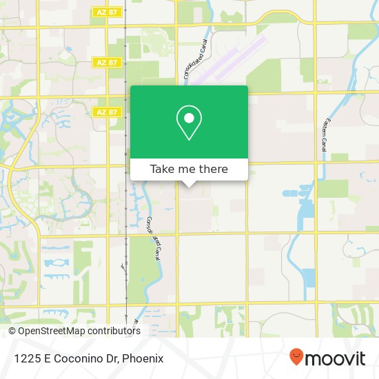 1225 E Coconino Dr map