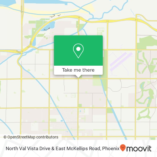 North Val Vista Drive & East McKellips Road map