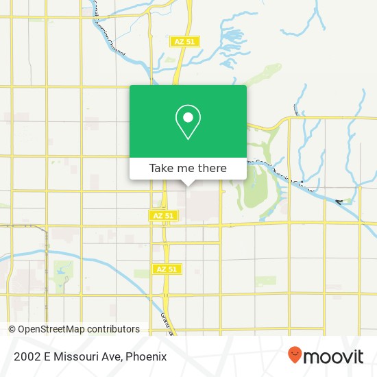Mapa de 2002 E Missouri Ave