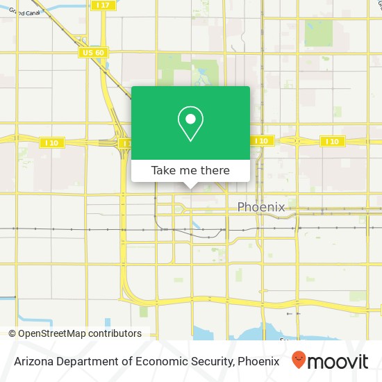 Arizona Department of Economic Security map