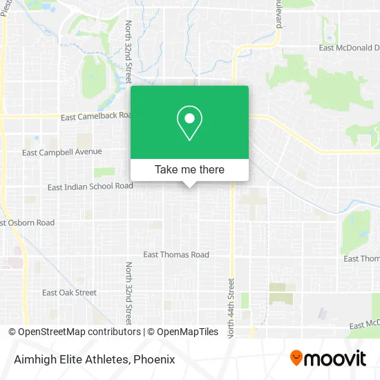 Aimhigh Elite Athletes map