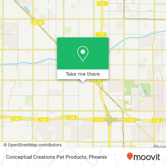 Conceptual Creations Pet Products map