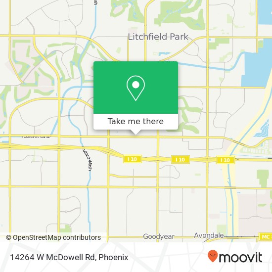 14264 W McDowell Rd map