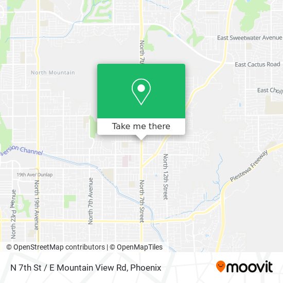 N 7th St / E Mountain View Rd map