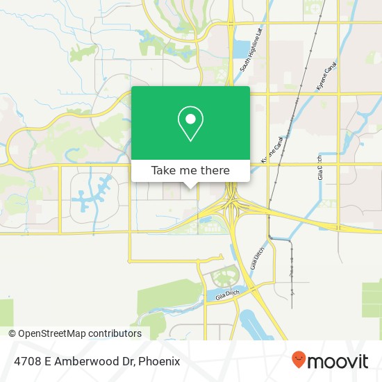 Mapa de 4708 E Amberwood Dr