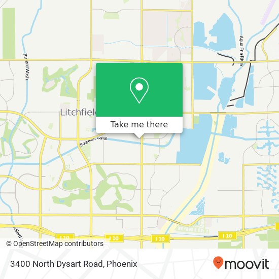 Mapa de 3400 North Dysart Road