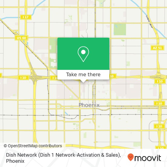 Dish Network (Dish 1 Network-Activation & Sales) map