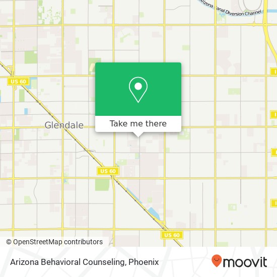 Mapa de Arizona Behavioral Counseling