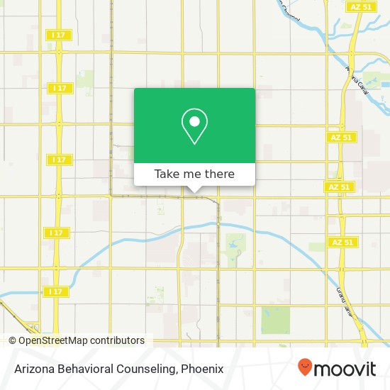 Arizona Behavioral Counseling map