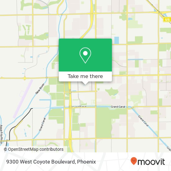 9300 West Coyote Boulevard map