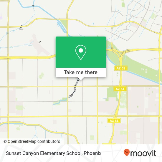Mapa de Sunset Canyon Elementary School