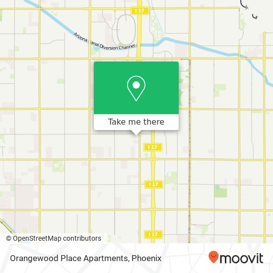 Orangewood Place Apartments map