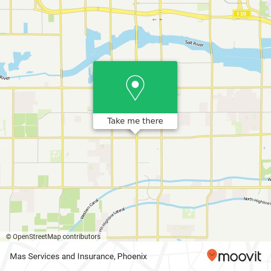 Mas Services and Insurance map