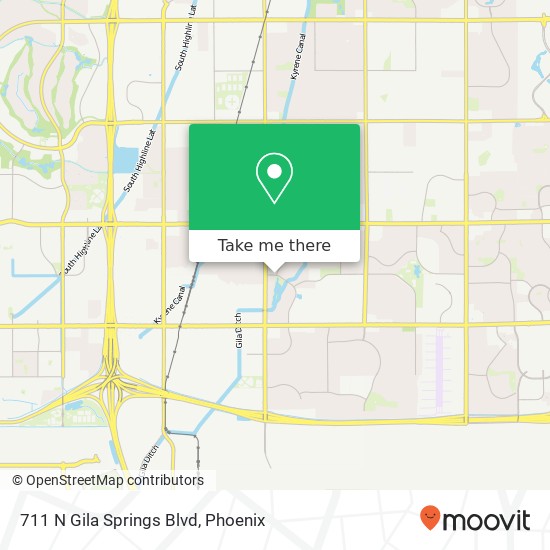 Mapa de 711 N Gila Springs Blvd