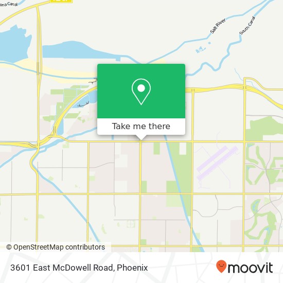 3601 East McDowell Road map