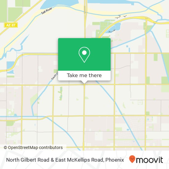 Mapa de North Gilbert Road & East McKellips Road
