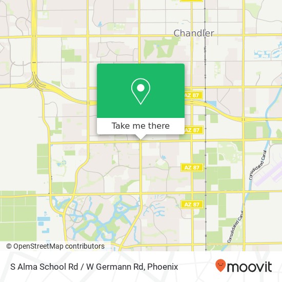 S Alma School Rd / W Germann Rd map