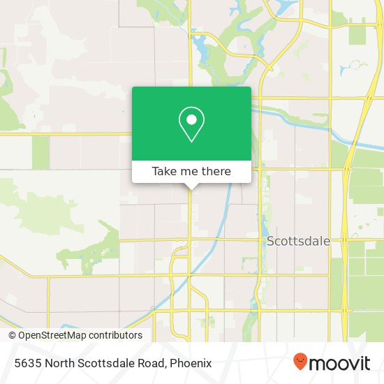 Mapa de 5635 North Scottsdale Road