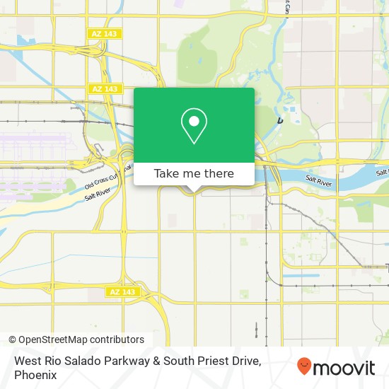 West Rio Salado Parkway & South Priest Drive map