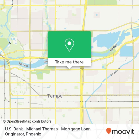 Mapa de U.S. Bank - Michael Thomas - Mortgage Loan Originator