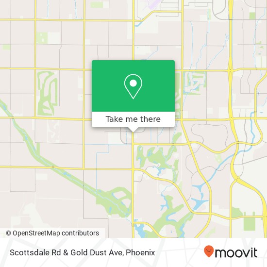 Scottsdale Rd & Gold Dust Ave map