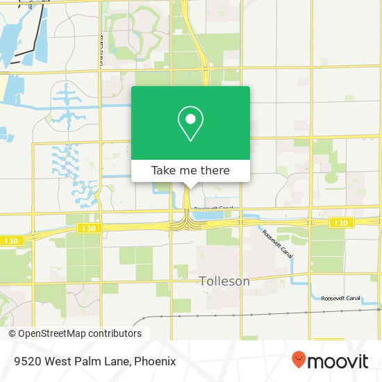 9520 West Palm Lane map