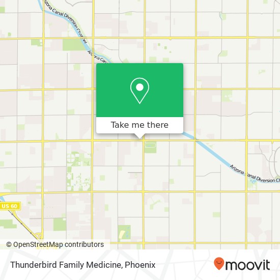 Mapa de Thunderbird Family Medicine