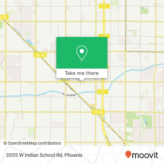 3055 W Indian School Rd map