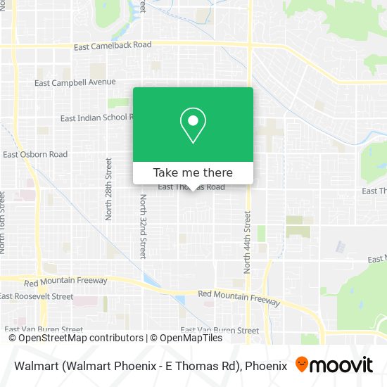 Walmart (Walmart Phoenix - E Thomas Rd) map