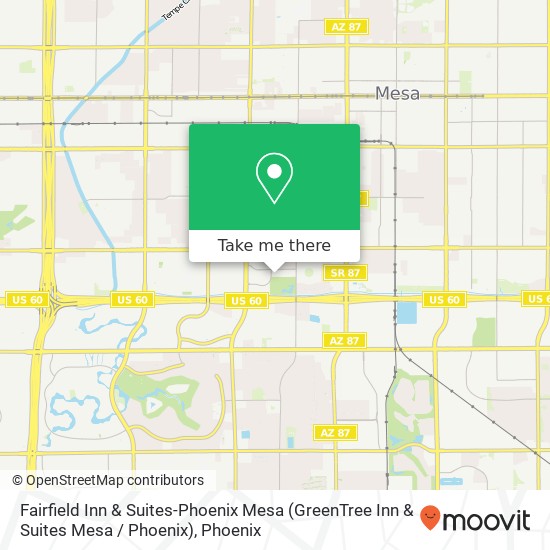 Fairfield Inn & Suites-Phoenix Mesa map