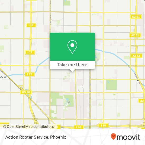 Action Rooter Service map