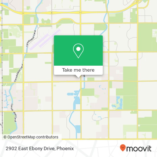2902 East Ebony Drive map