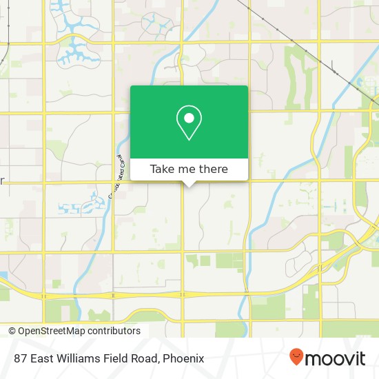 Mapa de 87 East Williams Field Road