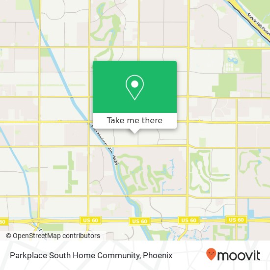 Mapa de Parkplace South Home Community