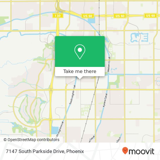 7147 South Parkside Drive map