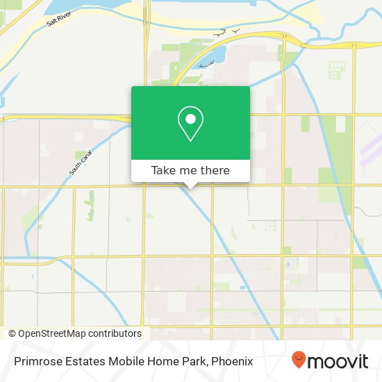 Mapa de Primrose Estates Mobile Home Park