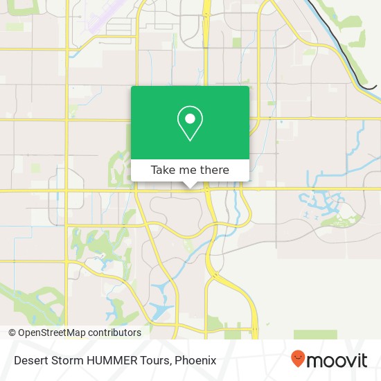 Mapa de Desert Storm HUMMER Tours