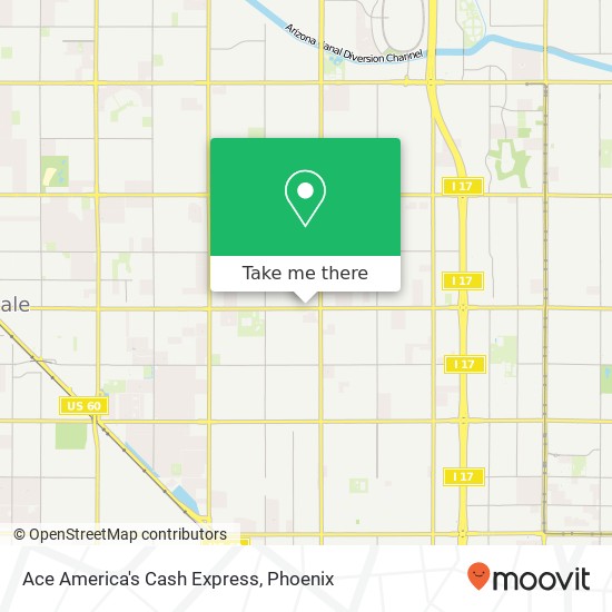 Ace America's Cash Express map