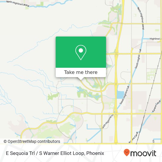 Mapa de E Sequoia Trl / S Warner Elliot Loop