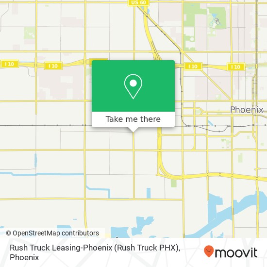 Mapa de Rush Truck Leasing-Phoenix (Rush Truck PHX)