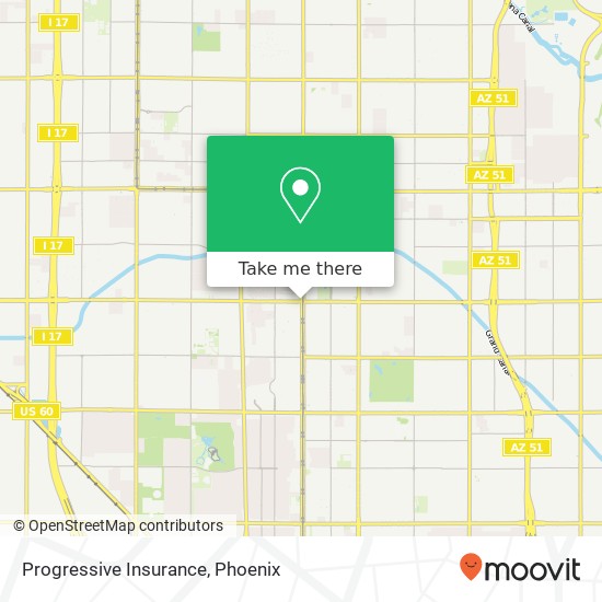 Progressive Insurance map